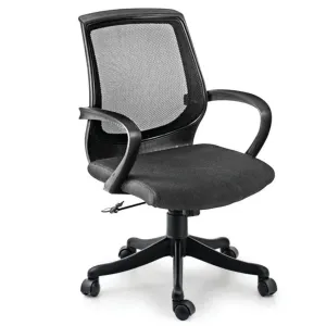 Medium Back Executive Office Chair with Nylon Base