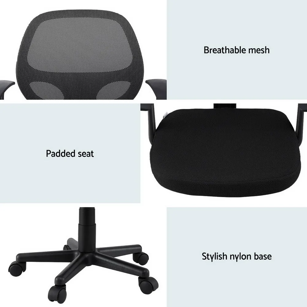 Mesh Mid-Back Office Chair - Black