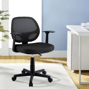 Mesh Mid-Back Office Chair - Black