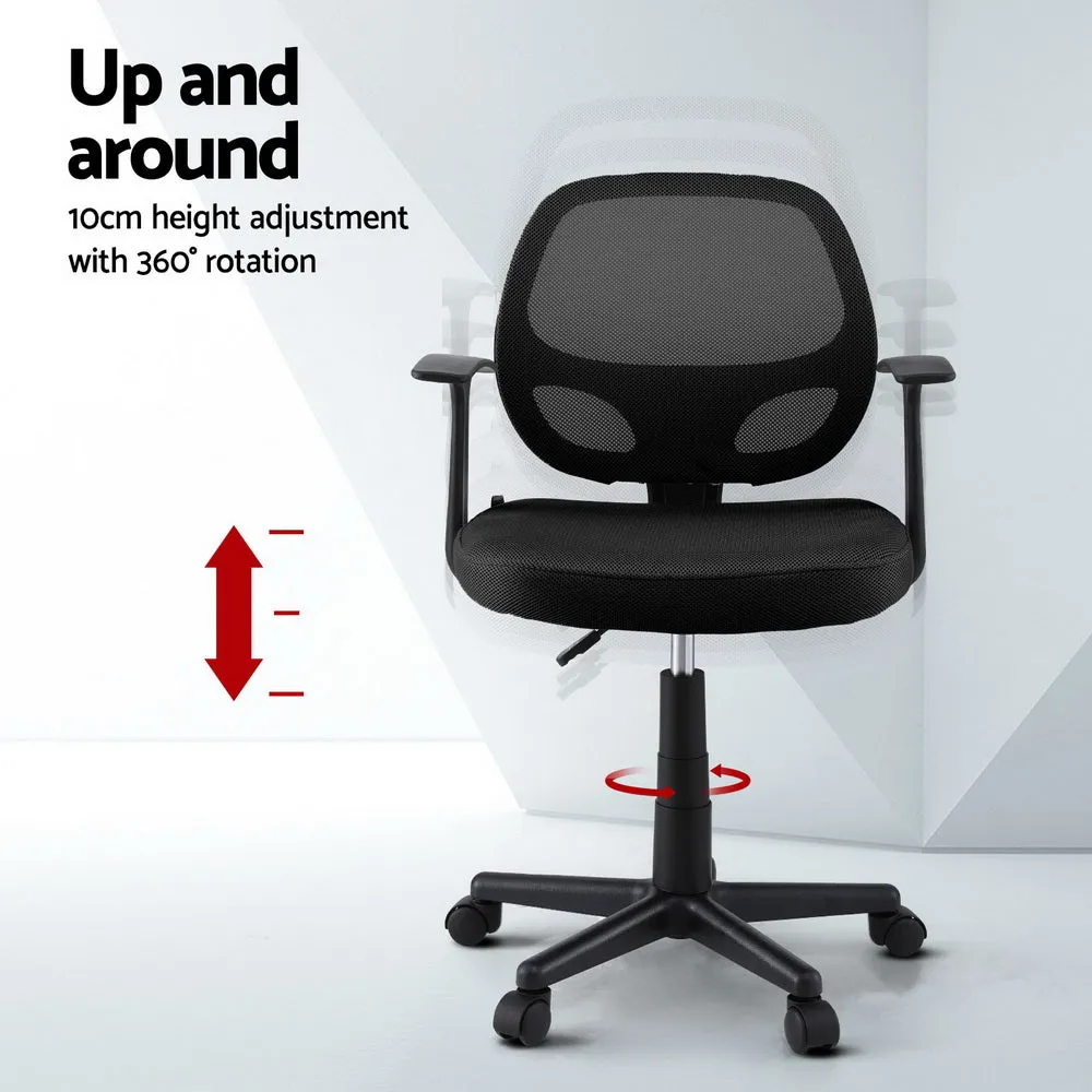 Mesh Mid-Back Office Chair - Black