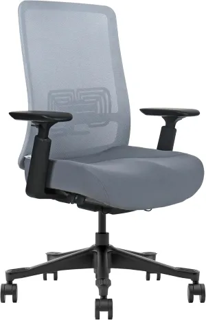 Mesh Office Chair – Ergonomic Office Chair with Lumbar Support, Adjustable 3D Arms & Soft Seat – Holds Up to 330lbs (Gray)