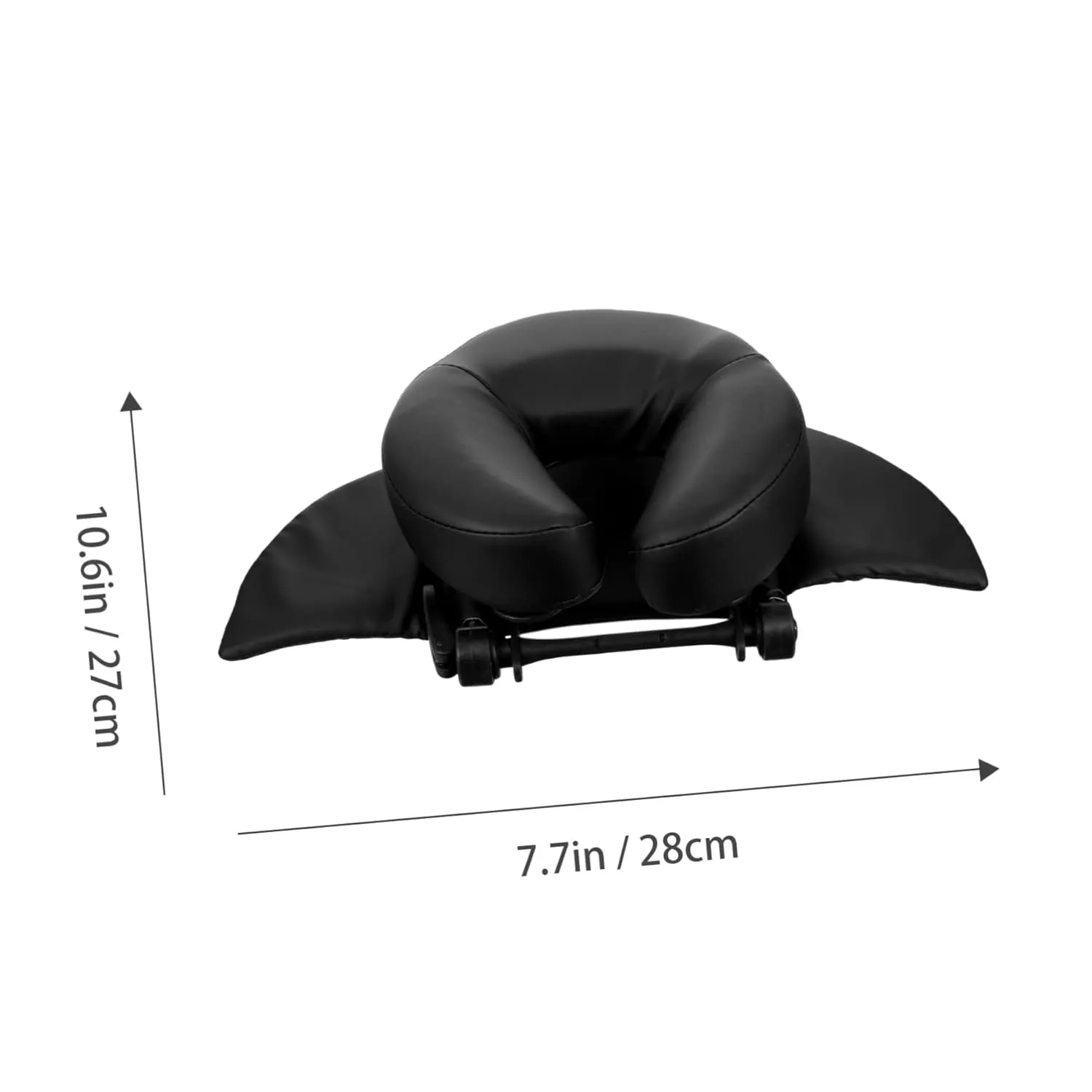 Mikinona 1pc Massage Couch Facial Pillow Neck Travel Pillows for Airplanes Spa Headrest Noon Nap Pillow Soft Donut Pillow Facial Chair Soft Nap Donut Pillow Wedge Pillows Face Black Sponge