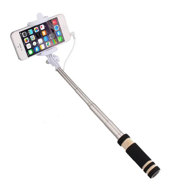 Mini Wired foldable Selfie Stick with Press Button