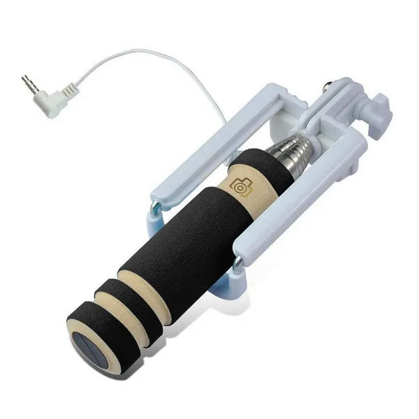 Mini Wired foldable Selfie Stick with Press Button
