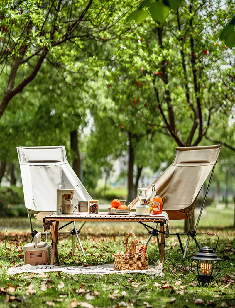 Mobi Garden Yue Lang Folding High Back Chair Pro - Khaki