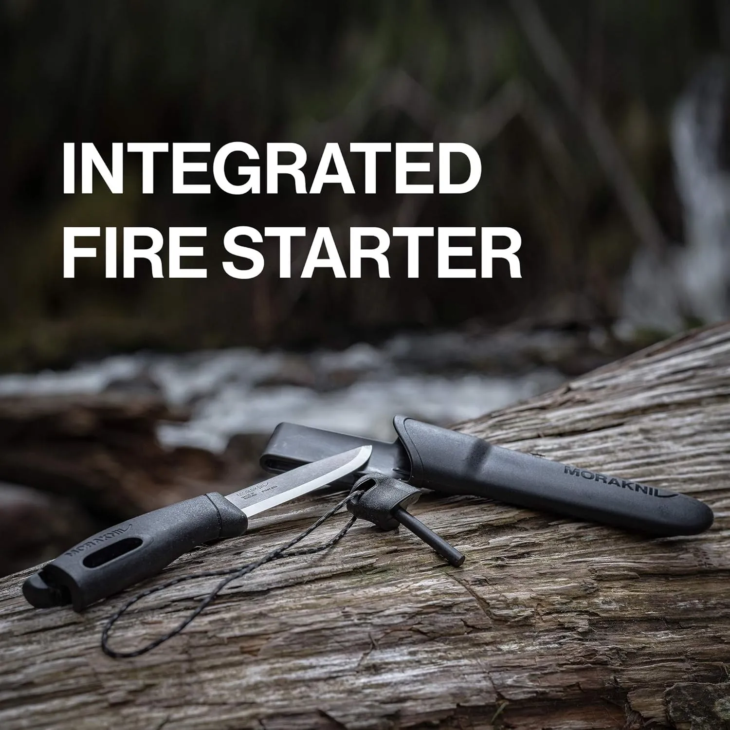 Morakniv Companion Spark 3.9-Inch Fixed-Blade Outdoor Knife and Fire Starter