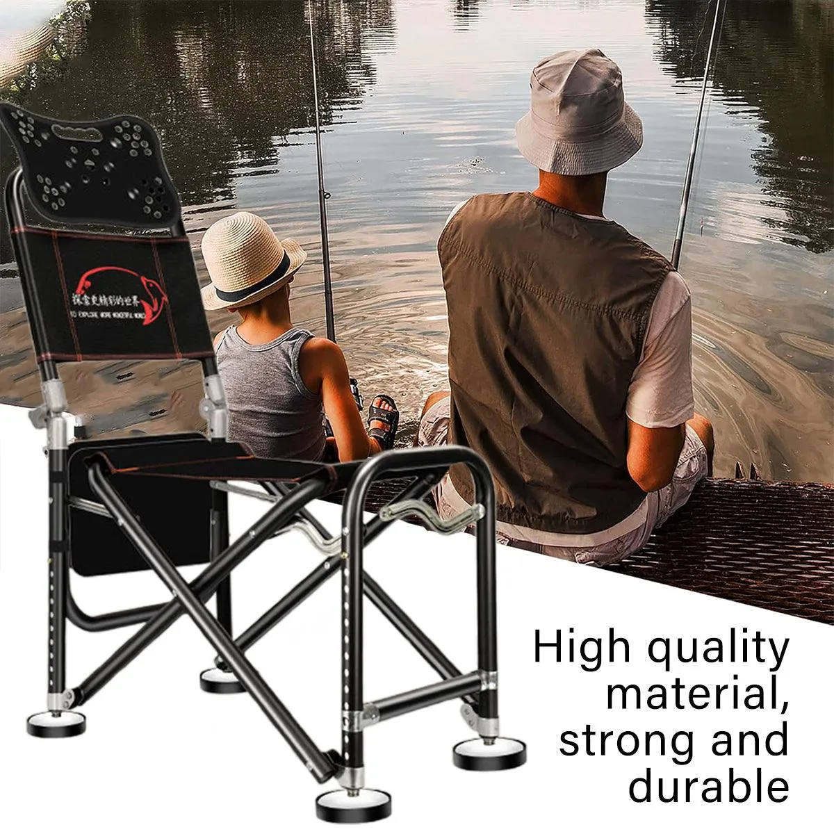 Multifunctional Recliner Folding Fishing Chair Portable Outdoor Camping Chair