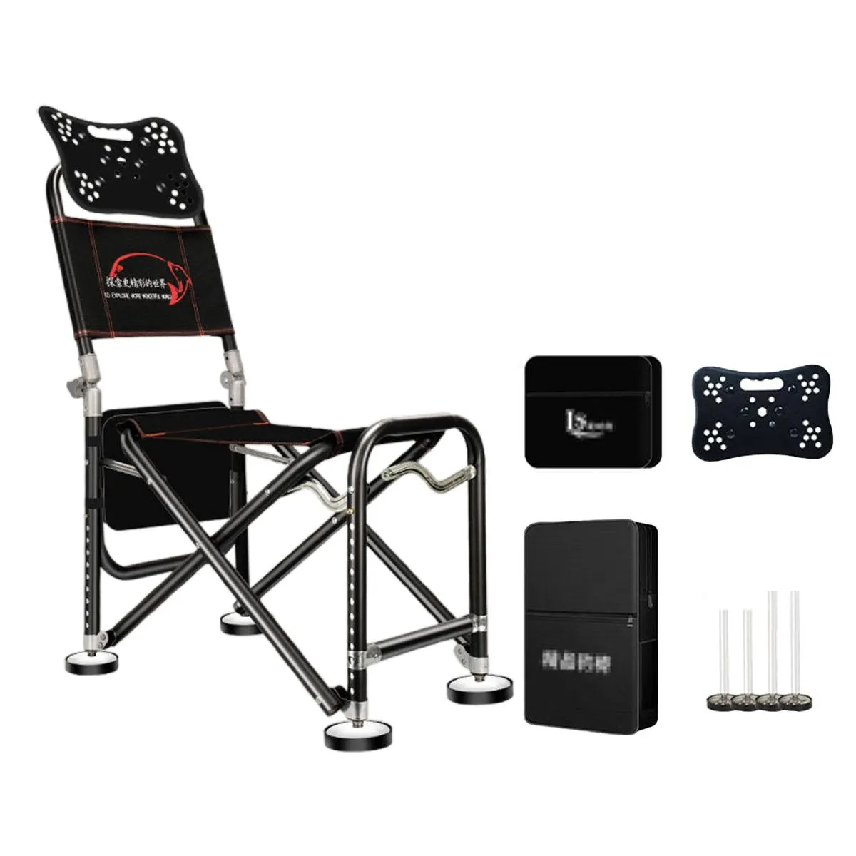 Multifunctional Recliner Folding Fishing Chair Portable Outdoor Camping Chair