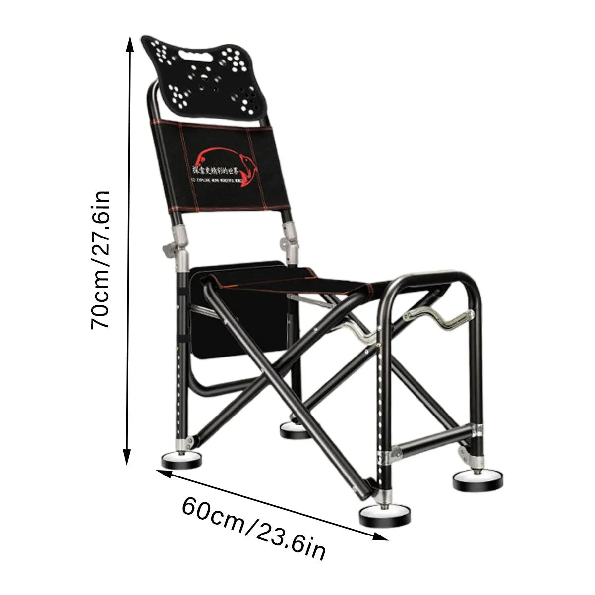 Multifunctional Recliner Folding Fishing Chair Portable Outdoor Camping Chair