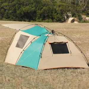 NIEH Camping Tent Tents for Family 3-4 Person,Entrance Hall Living Room Bedroom,Pop Up Tent Canopy Tent,with Storage Bag Accessories, Khaki Green