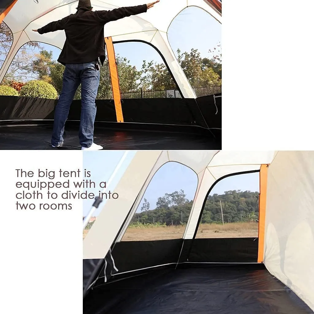 NIEH Pop Up Tent for 3 to 4 Person, Camping Outdoor Tent, Family Camping Tent with 360° Panoramic View, Ventilation, Waterproof Dome Tent for, Camping, Beach, and Outdoor
