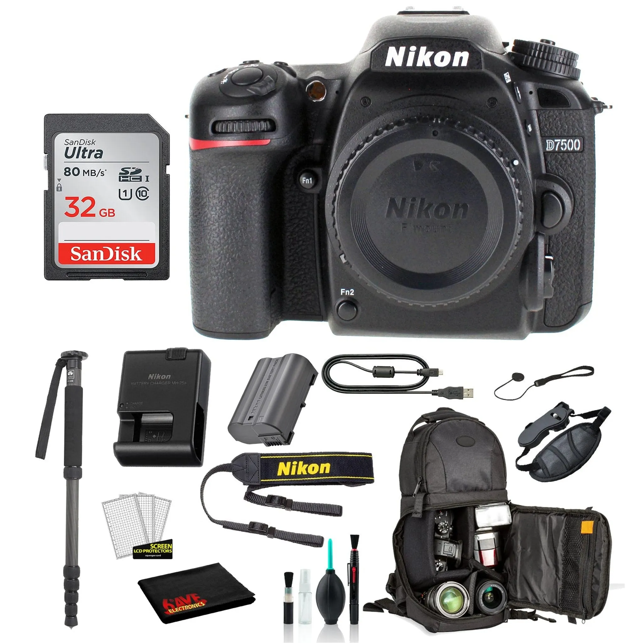 Nikon D7500 DSLR Camera Starter Bundle 01