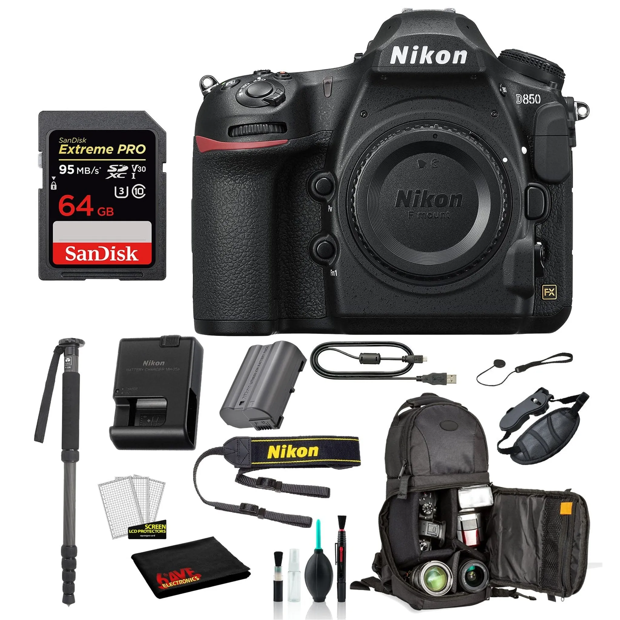 Nikon D850 DSLR Camera Starter Bundle 01
