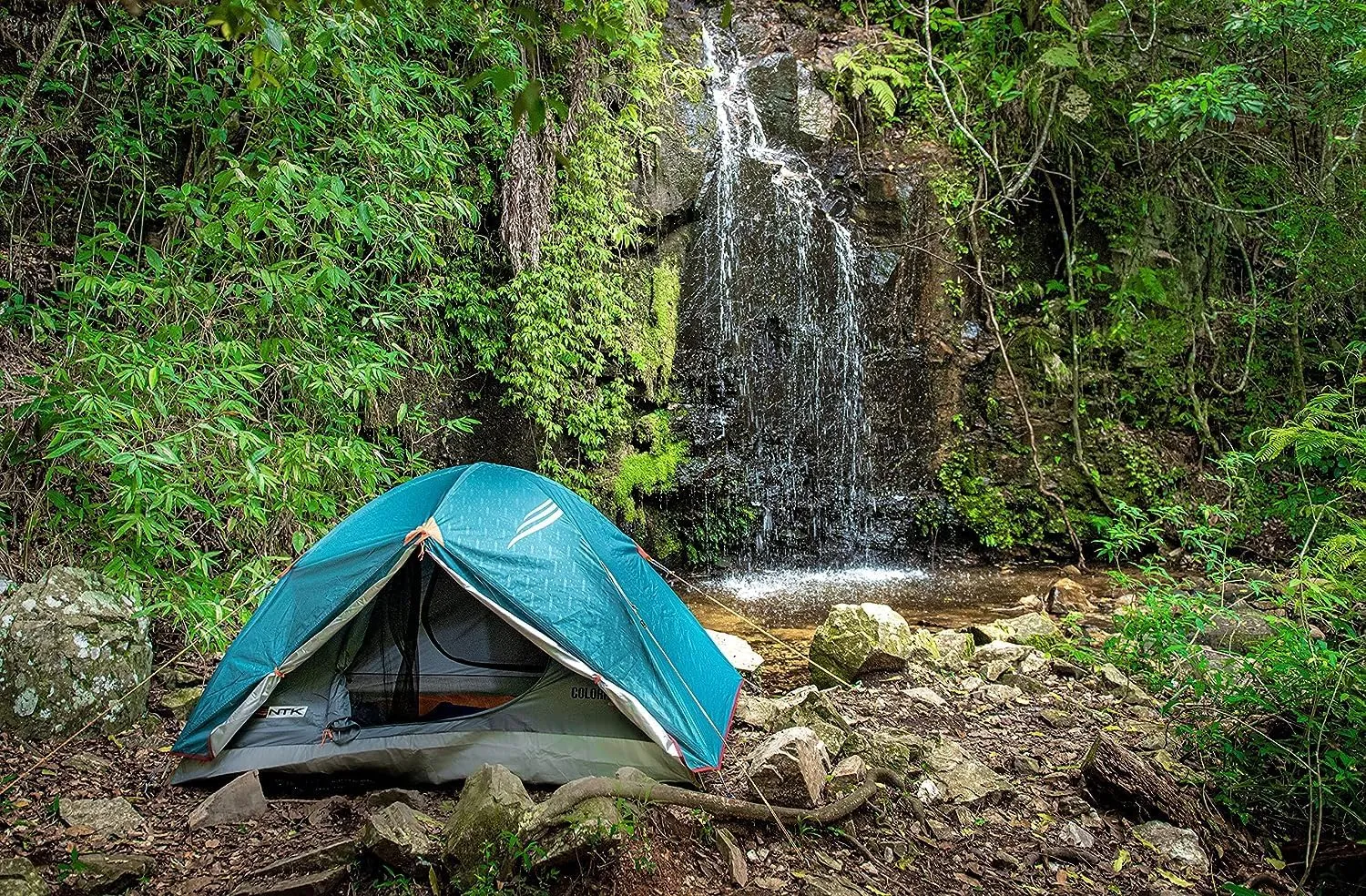 NTK Colorado GT 2/4/6/8 Person Outdoor Dome Family Camping Tent 100% Waterproof, Easy Assembly, Durable Fabric Full Coverage Rainfly - Micro Mosquito Mesh