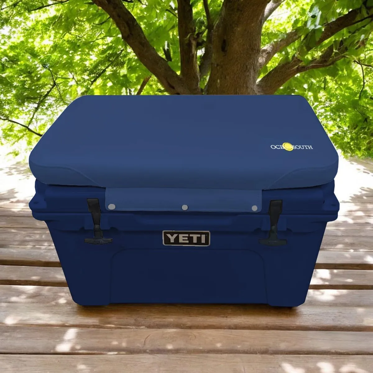 Oceansouth Seat Cushions for Yeti Coolers (Press Stud Fittings) (Dark Gray, YETI 65) Camping yeti seat Cushion Handle Beach Chair ice Box chests and Coolers Foam Cooler Boat Seats