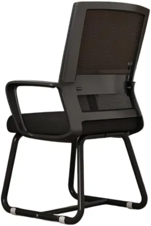 Office Chair Breathable Mesh Computer Chair with Arm Support, Comfortable Desk Chairs Office Conference Reception Chair for Adult Working Study Chair for Desk(Black)