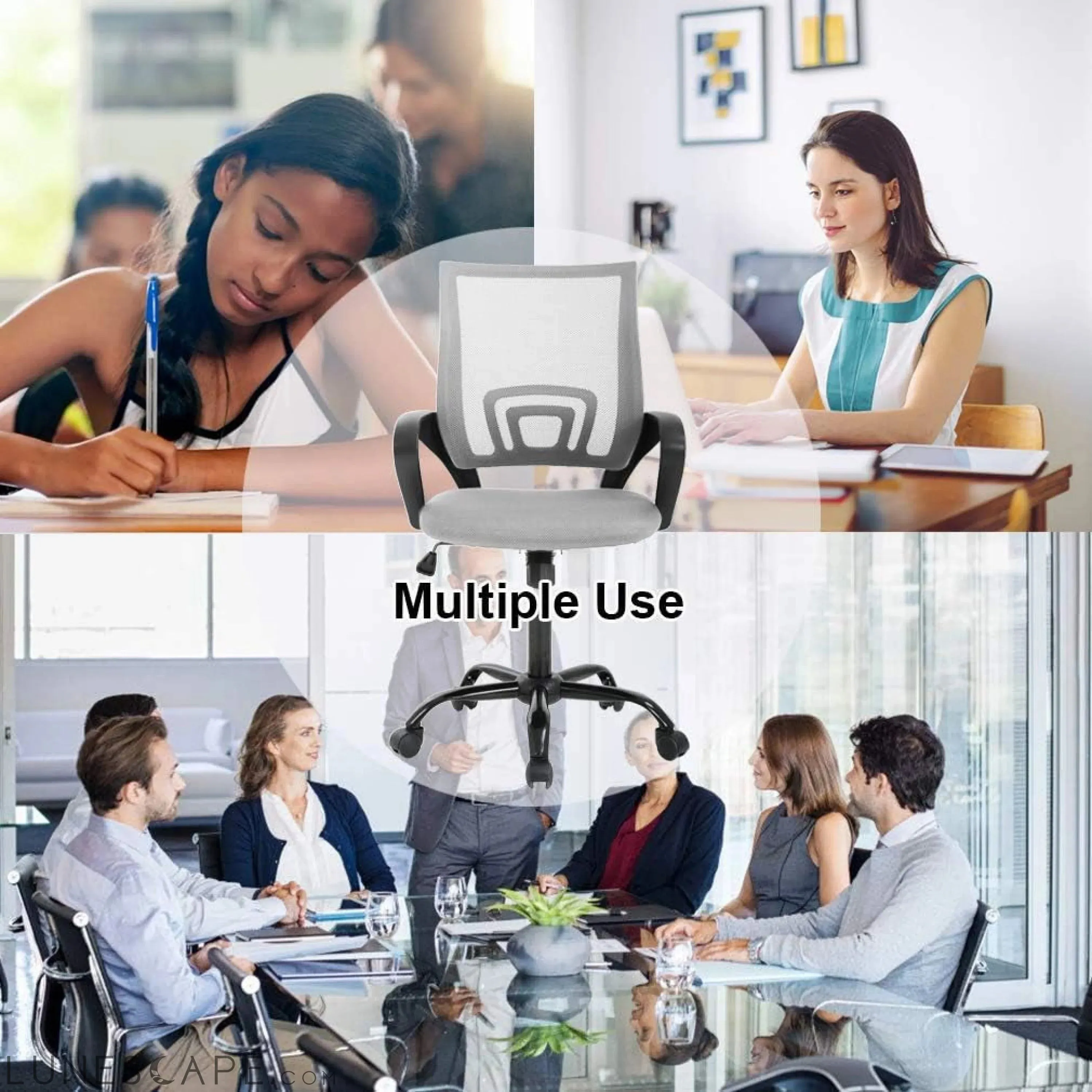 Office Chair Ergonomic Cheap Desk Chair Mesh Computer Chair Lumbar