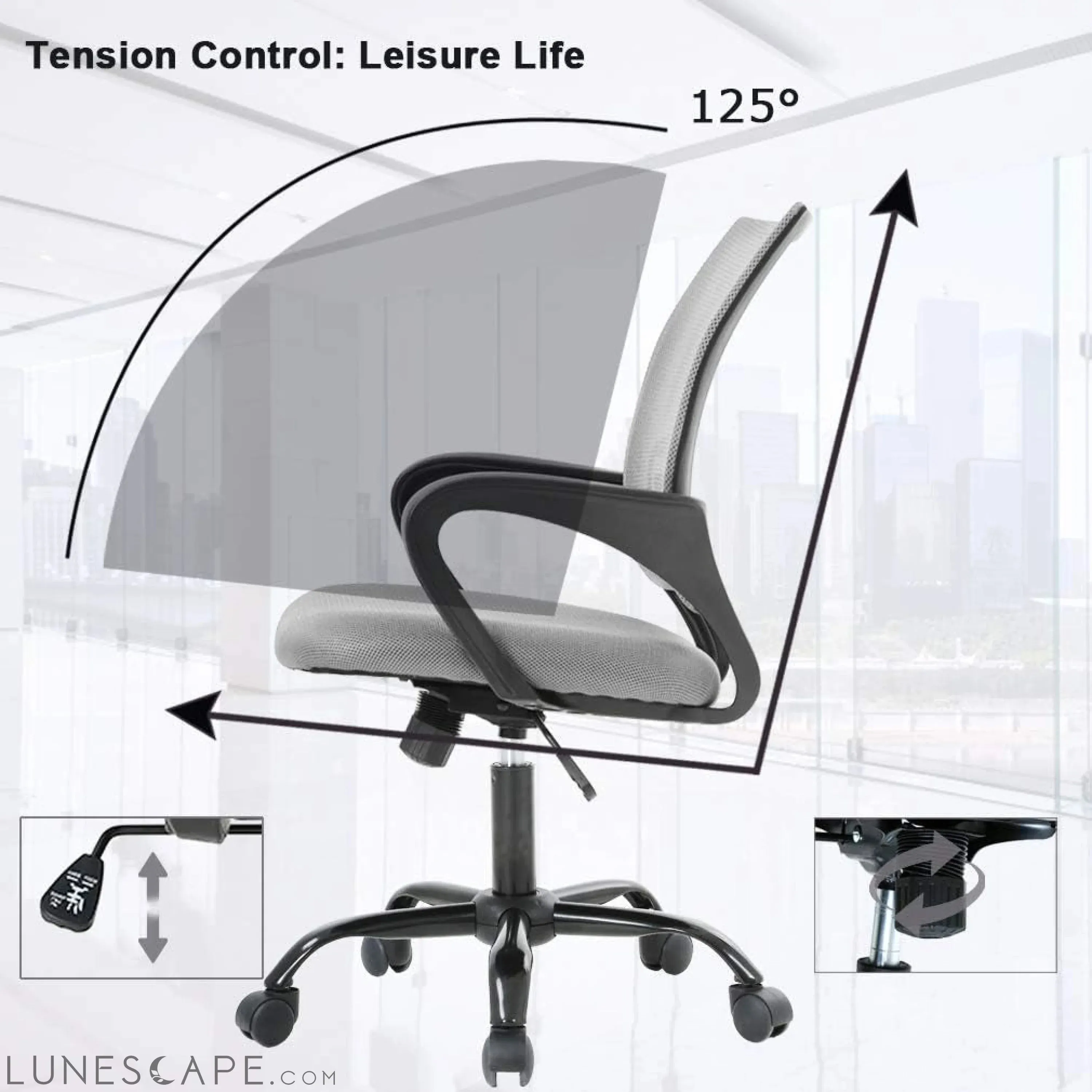 Office Chair Ergonomic Cheap Desk Chair Mesh Computer Chair Lumbar
