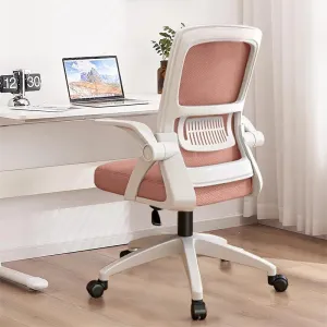 Office Chair, Ergonomic Desk Breathable Mesh Swivel Chair with Flip-Up Arms and Lumbar Support Computer for Home Office