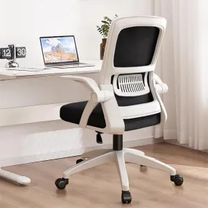 Office Chair, Ergonomic Desk Breathable Mesh Swivel Chair with Flip-Up Arms and Lumbar Support Computer for Home Office
