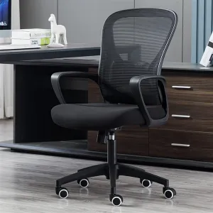 Office Chair Ergonomic Office Chair Desk Chair Breathable Mesh Back PC Chair with Lumbar Support Arms Adjustable Swivel(Color:C)
