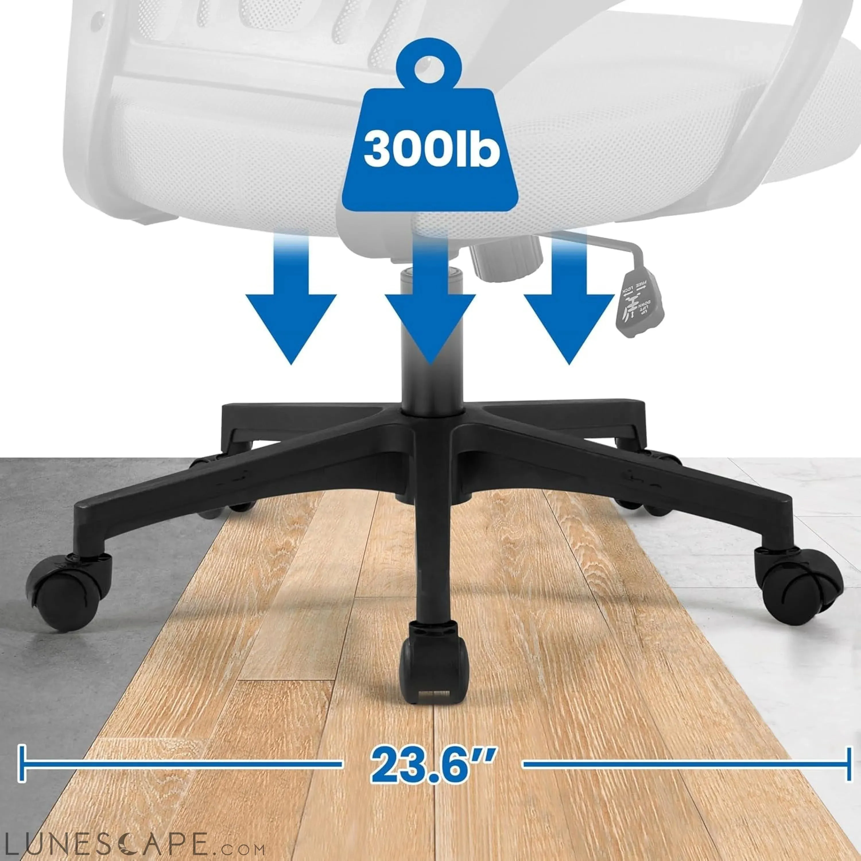 Office Chair Mid Back Executive Task Swivel Rolling Gaming Lumbar