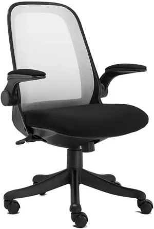 Office Chair,Chairs Mesh Office Swivel Computer Adjustable Height with Flip Up Armrests Chair (K)