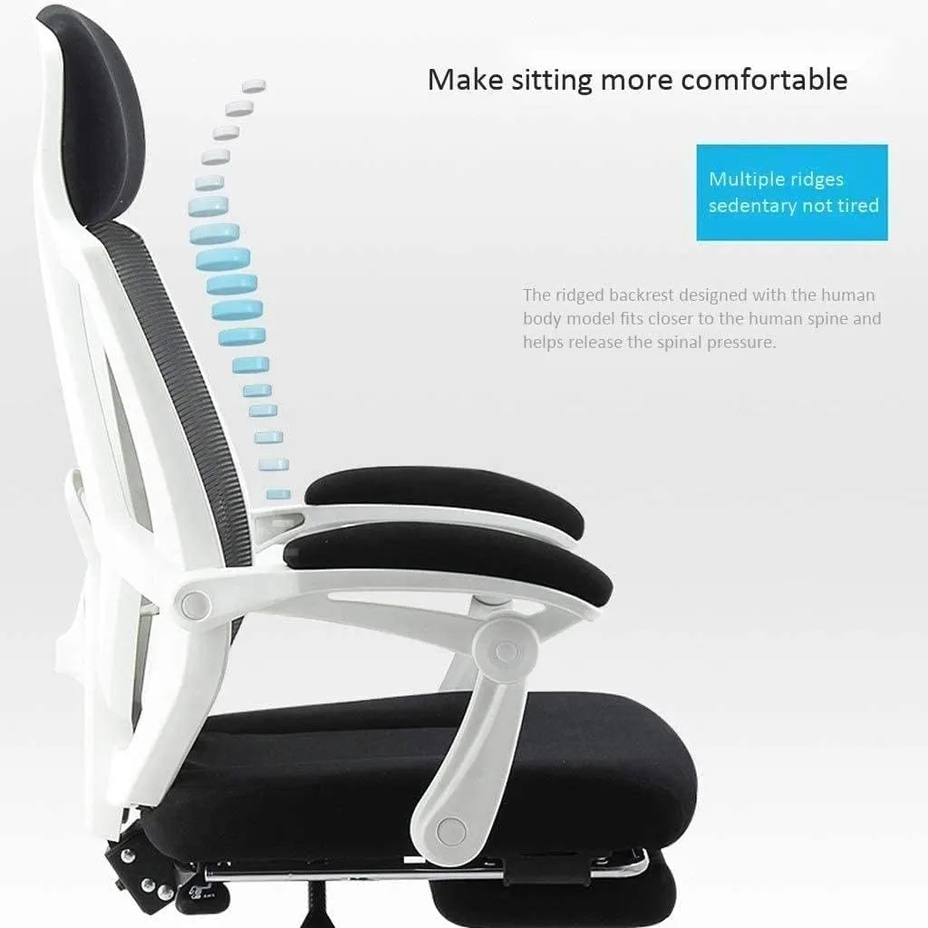 Office Chairs, Design All mesh Full Fabric Multifunctional Comfortable Ergonomic Office Chair(B)