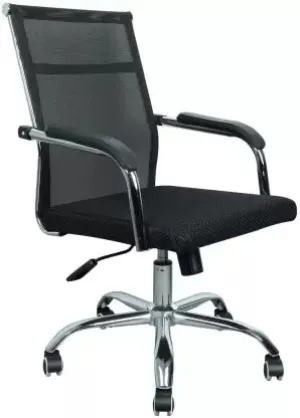 Office Executive Chair Medium Back Metal Chrome Base