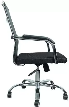 Office Executive Chair Medium Back Metal Chrome Base