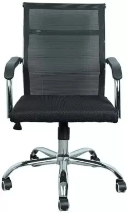 Office Executive Chair Medium Back Metal Chrome Base