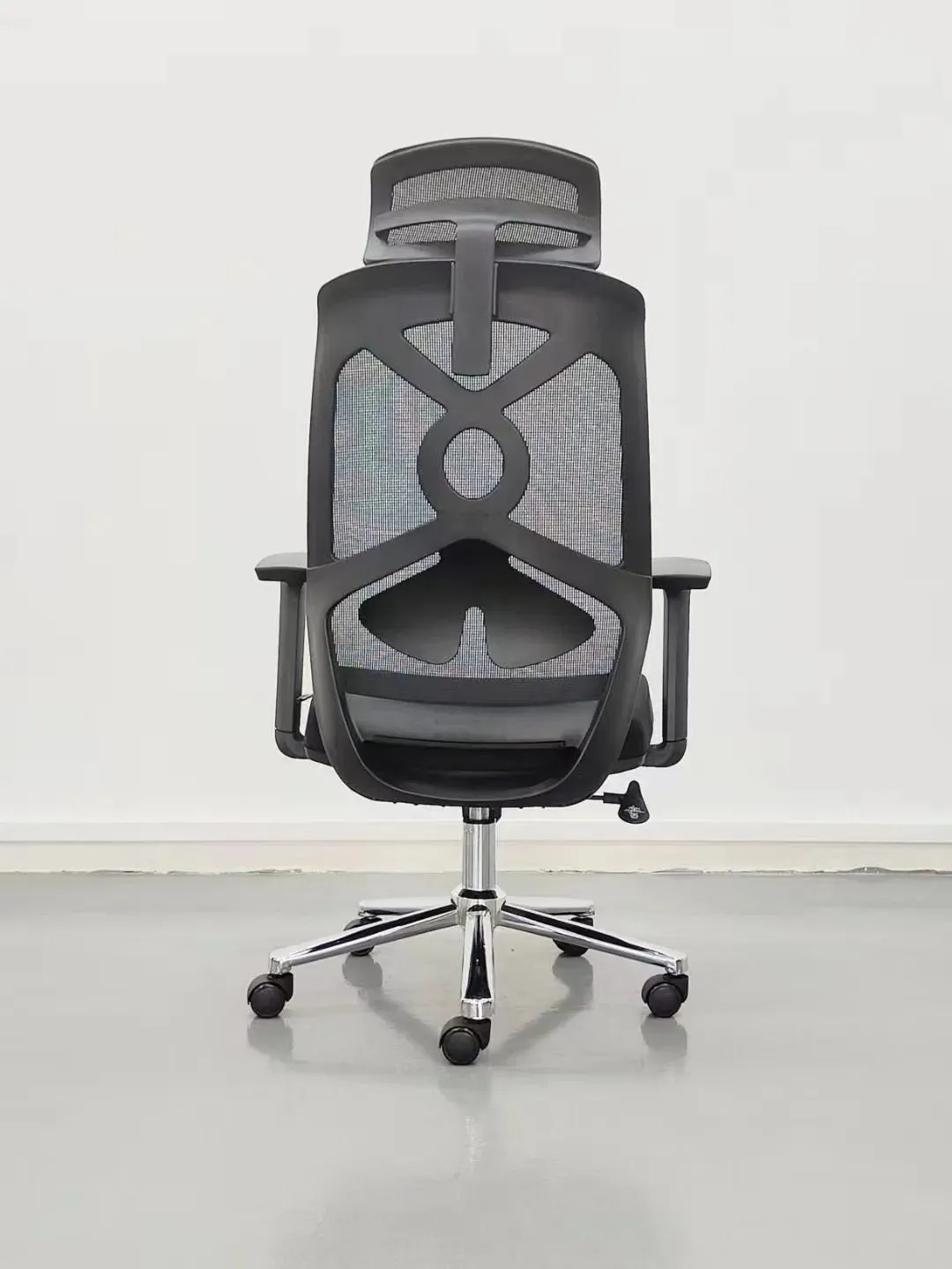 Office Mesh Chair with Ergonomic Design with Adjustable Height and Lumbar Support - Revolving Base, Premium Quality & Adjustable Headrest, and Backrest