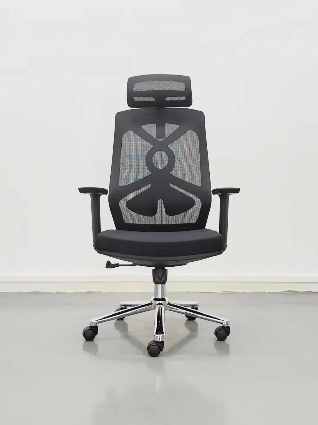 Office Mesh Chair with Ergonomic Design with Adjustable Height and Lumbar Support - Revolving Base, Premium Quality & Adjustable Headrest, and Backrest