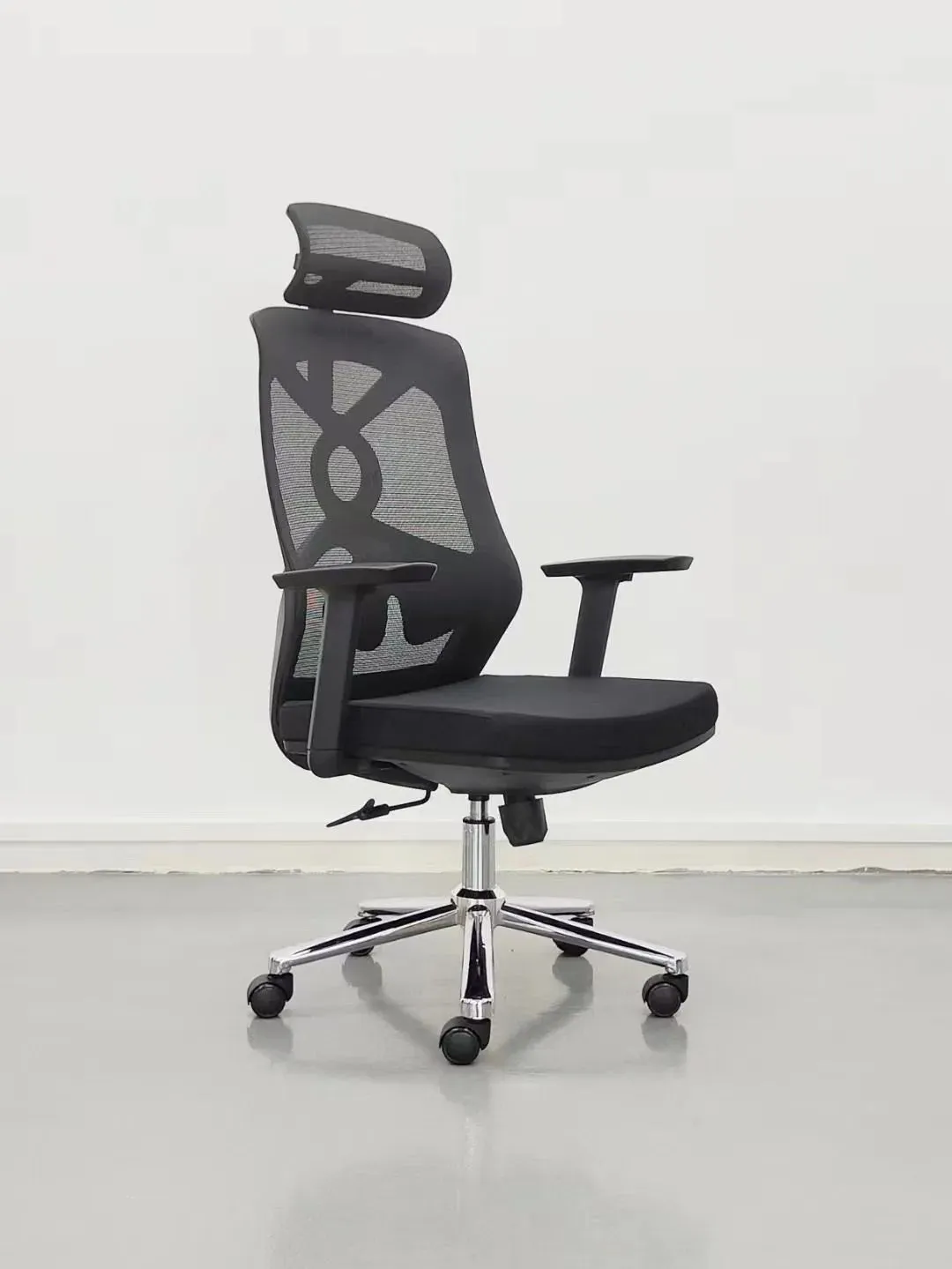 Office Mesh Chair with Ergonomic Design with Adjustable Height and Lumbar Support - Revolving Base, Premium Quality & Adjustable Headrest, and Backrest