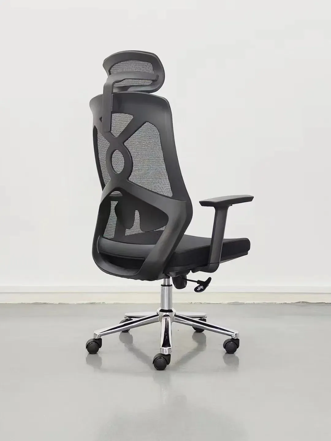 Office Mesh Chair with Ergonomic Design with Adjustable Height and Lumbar Support - Revolving Base, Premium Quality & Adjustable Headrest, and Backrest