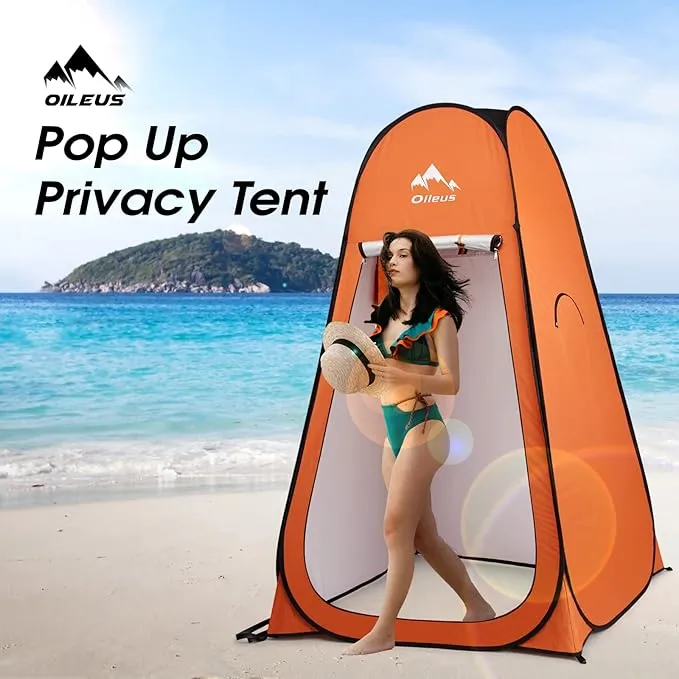 Oileus Pop Up Privacy Tent Portable Shower Tent Beach Changing Room Privacy Tent Camp Toilet Instant Privacy Shelters - Camping Beach Hiking Fishing