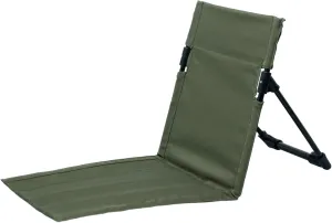 One Piece Back Chair Lightweight Folding Camping Chair for Adults, Stable Low Seat Beach Chairs, Portable High Back Chair for Outdoor Camp Sand Lawn Concert Travel Picnic (Green)