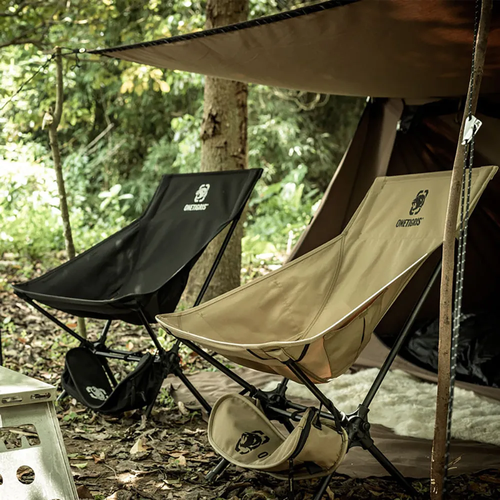 OneTigris Portable Camping Chair Large - Black