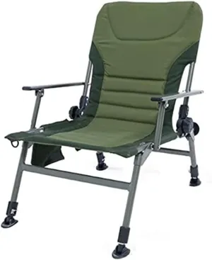 Outdoor Folding Chair Camp Chair Multifunctional Outdoor Fishing Chair Portable Camping Stools Adjustable Back Angle Retractable Foot Tube Folding (Color : Green) (Green)