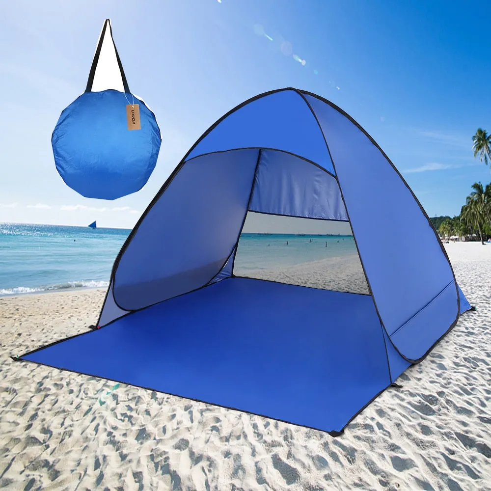 Outdoor Up Tent Beach Winter Responsive Protection tourist Cost-efficient Tent Tent Automatic Ultralight Pop UV Instant Tent Camping Fishing Lixada Hiking