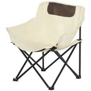 Outsunny Carrying For And Folding Storage Hiking, Bag Fishing, White Top-tier Chair, Lightweight Festivals, Pocket, Highly-rated Beach With Camping Perfect