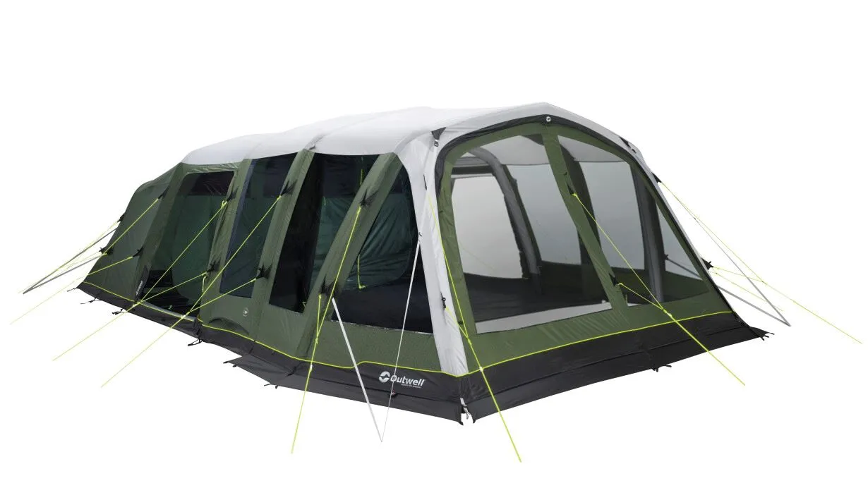 Outwell Jacksondale 7PA Air Tent, 7 Person Family Tent in Green