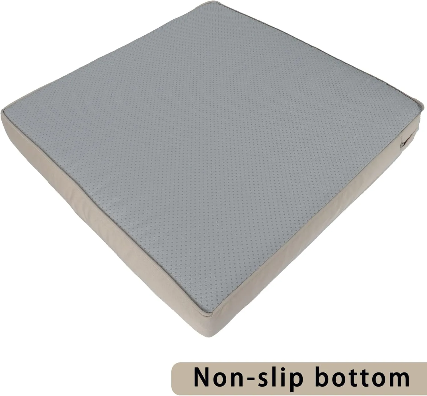 Patio Cushion Covers Replacement, 14Pcs Outdoor Cushion Slipcovers for Seaters Sofa Waterproof Outdoor Seat Cushion Covers with Zipper 3 Sizes, Covers Only (Khaki)