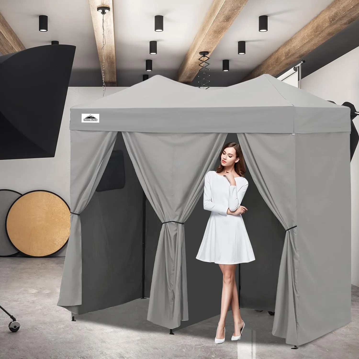 Photoshoots Changing EAGLE (Gray) Changing Dressing or 8x4, Supportive Portable Popular product Up Sun 2 for Portable PEAK Shelter, Up Pop Tent Outdoor Room Changing Beach Room Room for Pop Pool, Room,