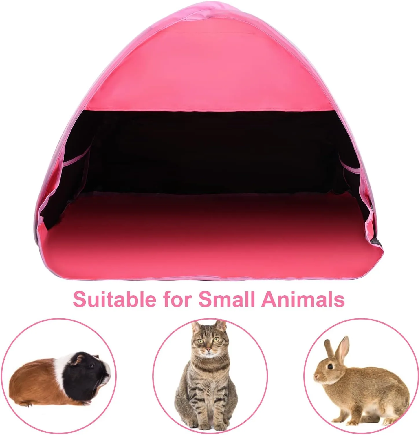 Pop Up Beach Sun Shade, 1-Pack Mini Sun Shelter Tent for Anti-UV Windproof Camping Picnic Fishing Bench, Rose Red-Painted Silver, L
