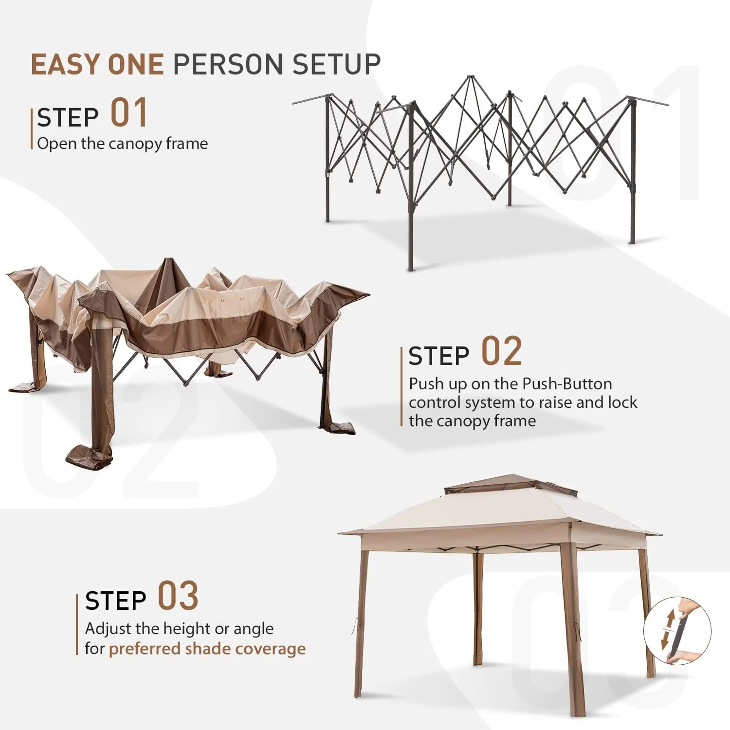 Pop-Up Instant Gazebo Tent With Mosquito Netting