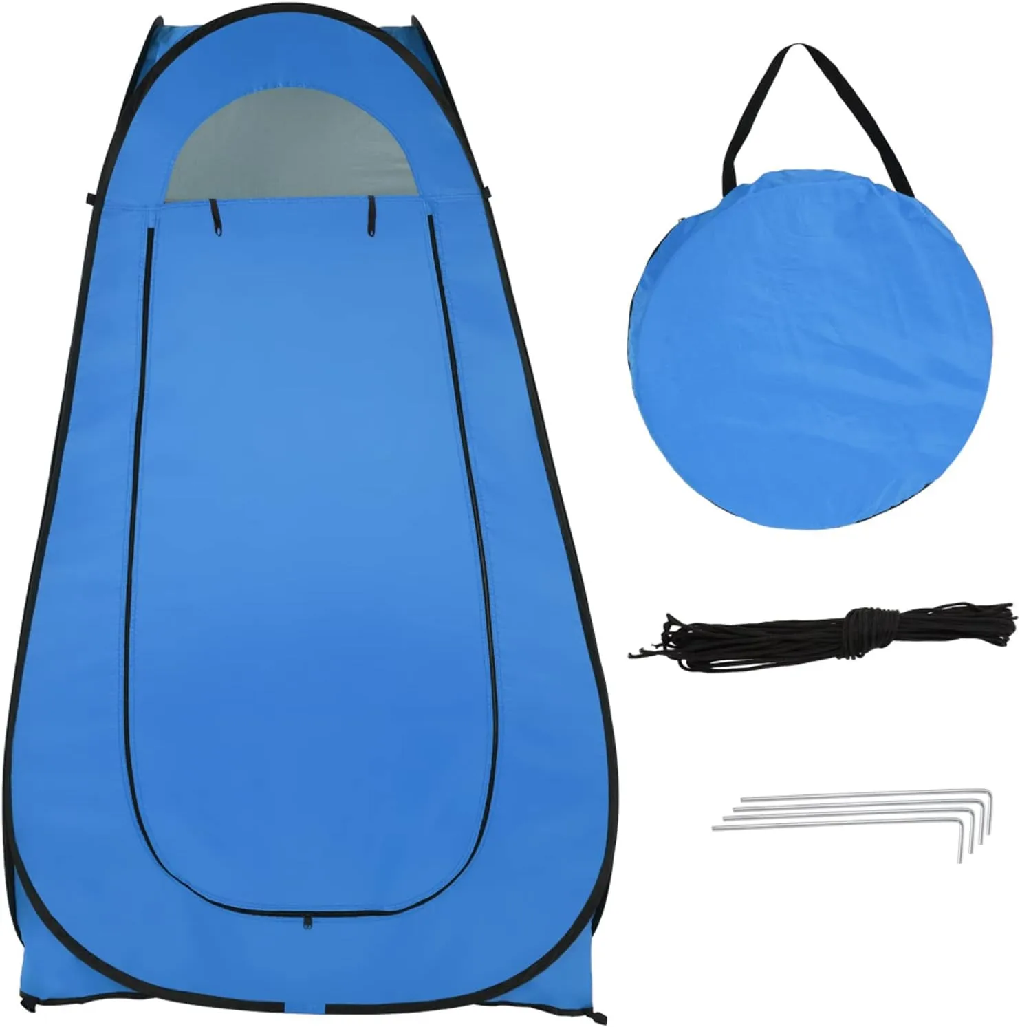 Pop Up Pod - Privacy Shower Tent, Outdoor Dressing Room, Portable Toilet Stall with Carry Bag for Camping, Beach, Tailgate, Hinking