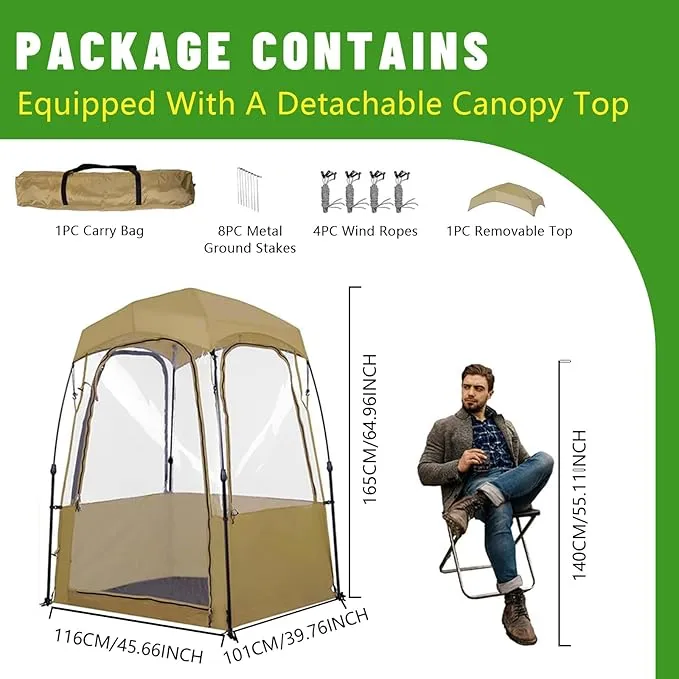 Pop Up Tent, Clear Outdoor Tents Sports Fishing, Rainproof and Windproof Beach Tent for Camping, Lightweight and Sturdy, Easy Set Up, UPF 50  Portable Folding tent 39" x 59"