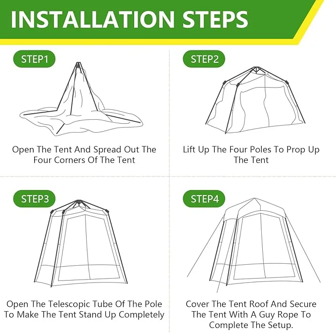 Pop Up Tent, Clear Outdoor Tents Sports Fishing, Rainproof and Windproof Beach Tent for Camping, Lightweight and Sturdy, Easy Set Up, UPF 50  Portable Folding tent 39" x 59"