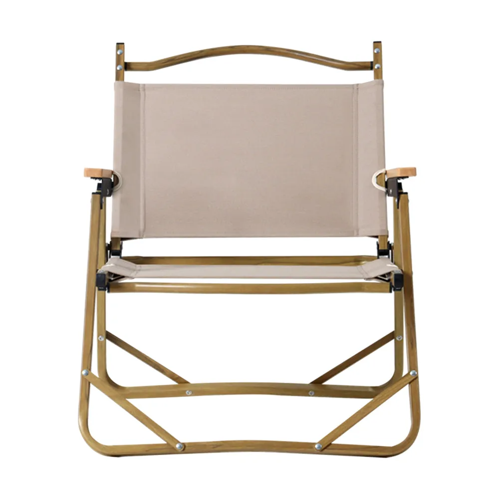 Portable Folding Beach Chair with Aluminium Frame - Set of 2